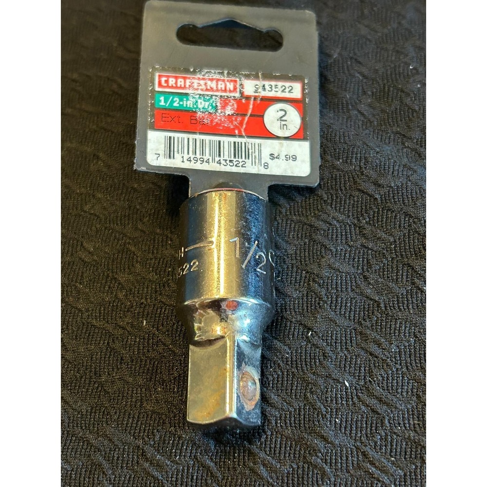 Craftsman 1/2" Drive 2" Extension Bar Socket CMMT43522